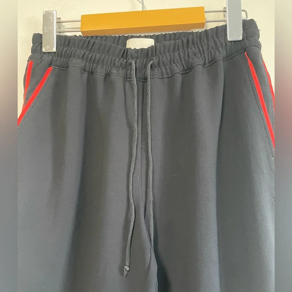 Aritzia Wilfred Buffon Black Jogger Pants With Side Red Stripes - XS - Picture 3 of 9